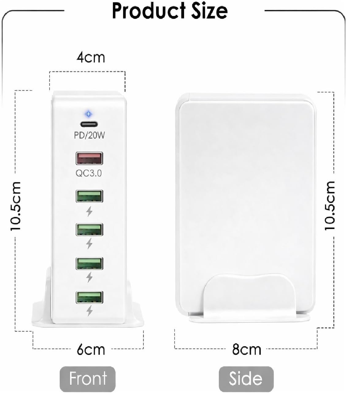 Generic 65W 6-Port USB Charging Station – Fast Charger for Home & Office | South Africa