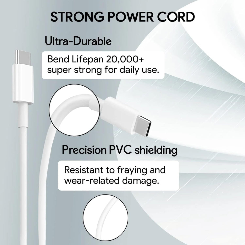 Generic 96W USB-C Fast Charger – Compatible with MacBook & iPad Pro, White | South Africa